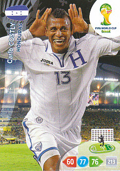Carlo Costly Honduras Panini 2014 World Cup #191